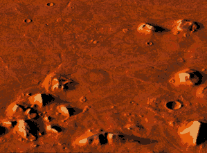 cool 3-d visualisation of Mars